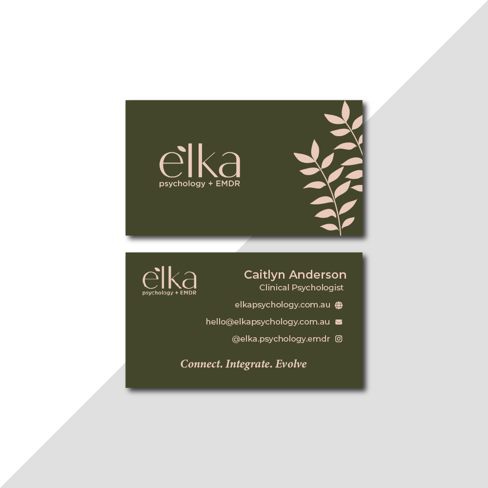 Business Card Design by AyubZafar for Elka Psychology + EMDR | Design #36809679