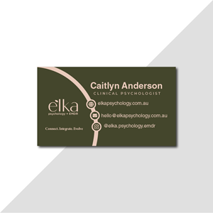 Business Card Design by AyubZafar for Elka Psychology + EMDR | Design: #36809687