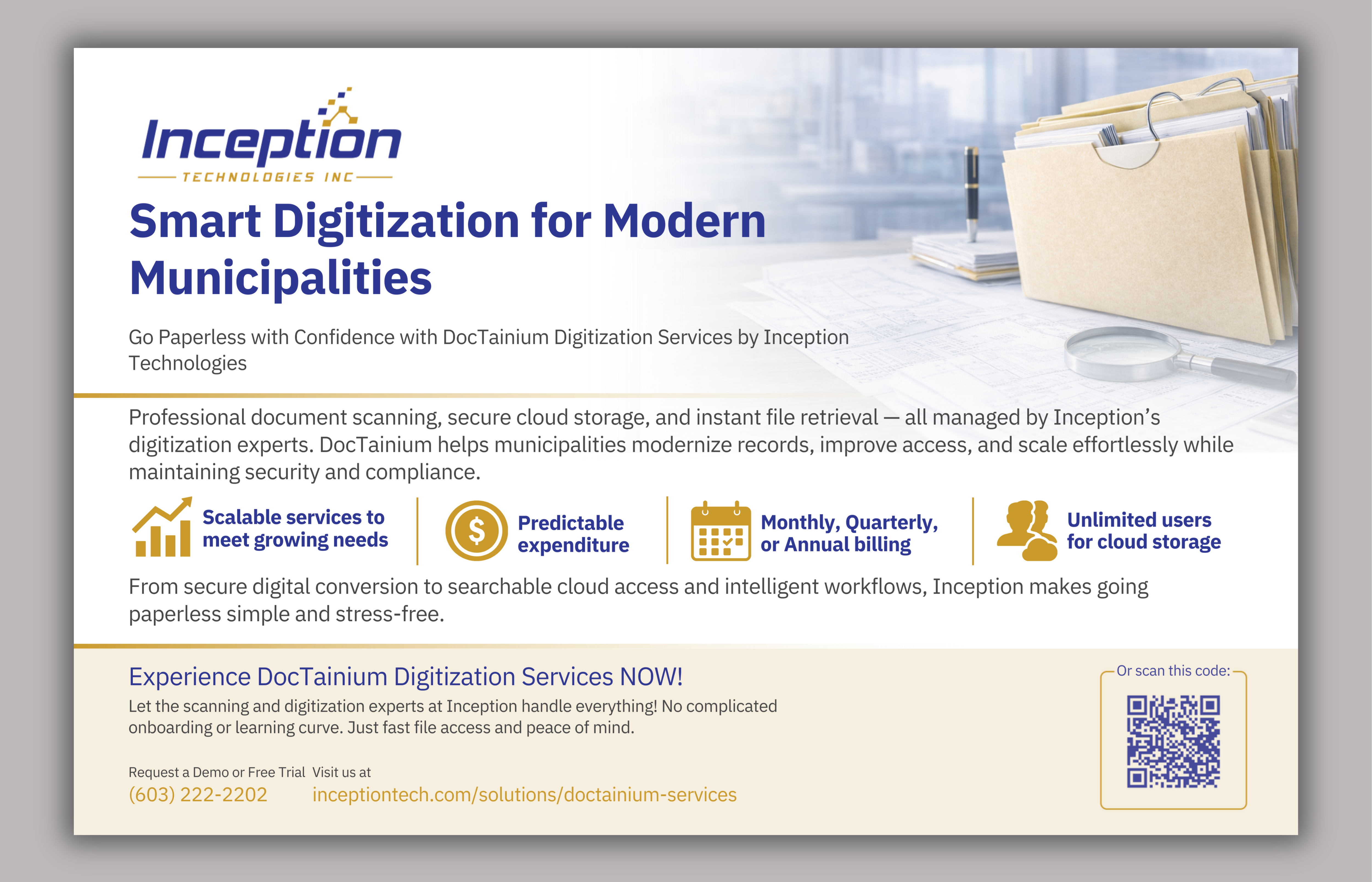 Flyer Design by Custom A for Inception Technologies Inc. | Design #36822510