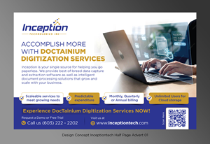 Flyer Design by D Creative for Inception Technologies Inc. | Design #36819868