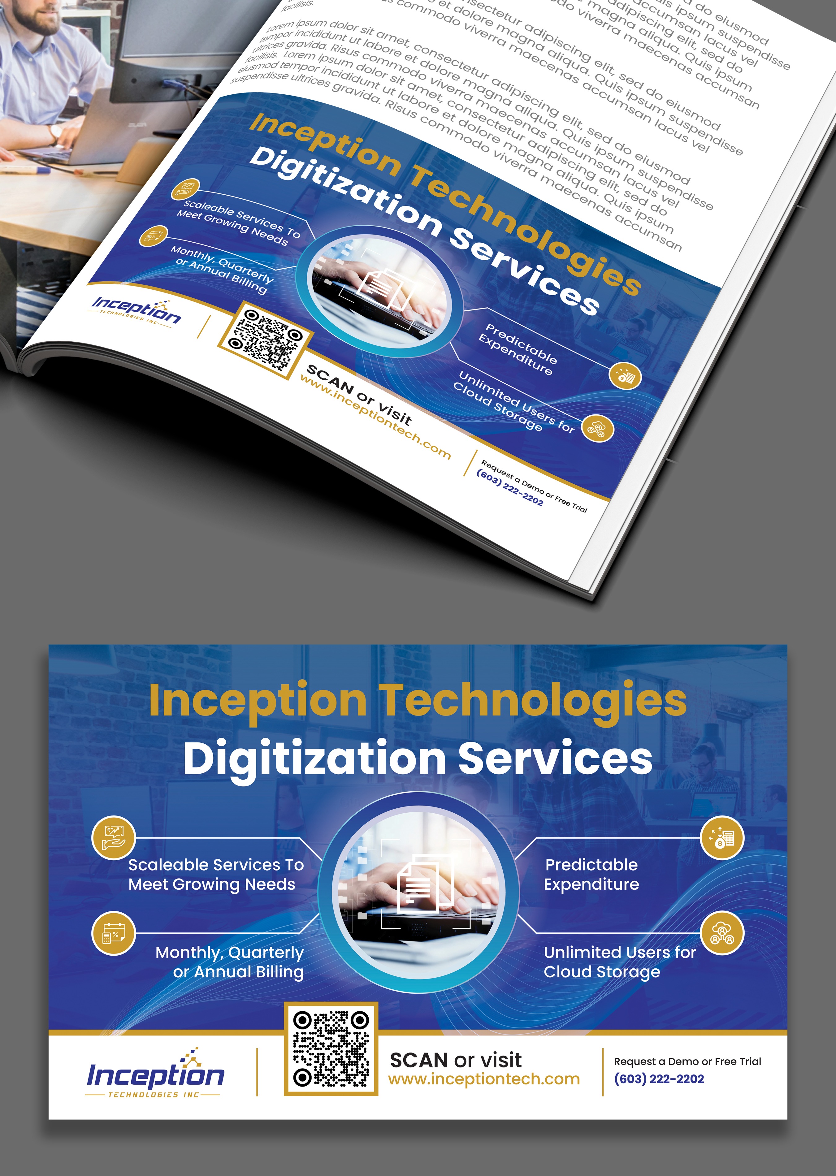 Flyer Design by Impressive Designs for Inception Technologies Inc. | Design #36818492