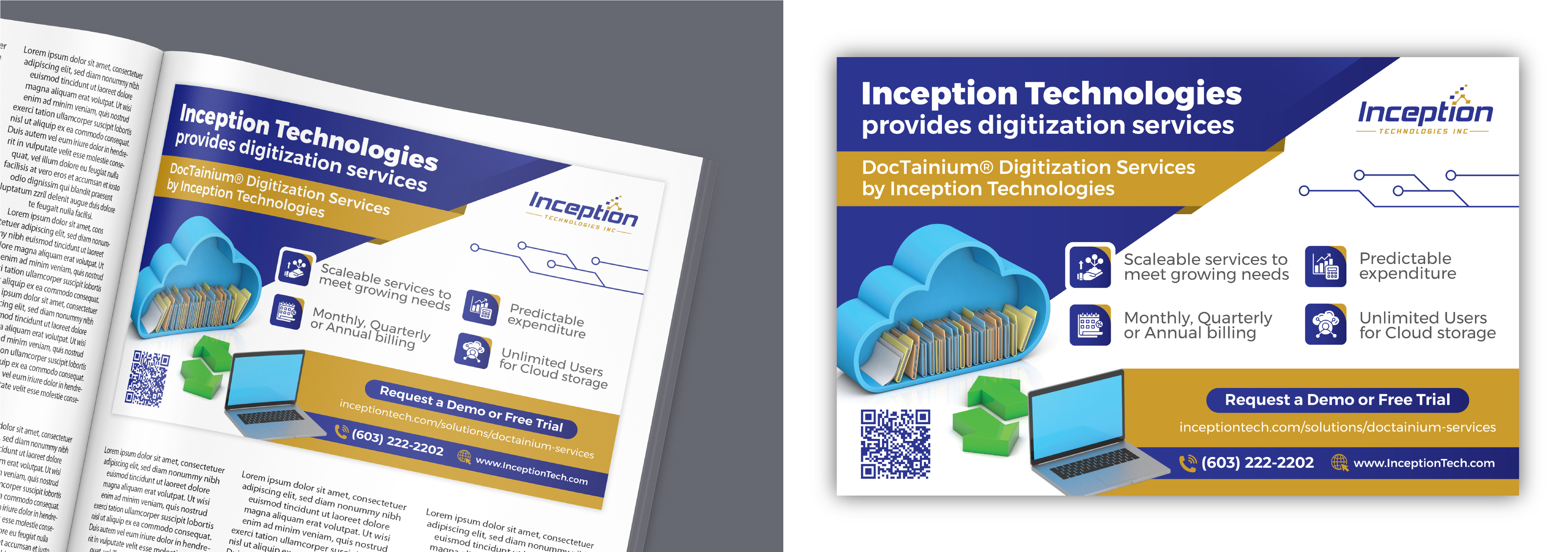 Diseño de Flyer por Impressive Designs para Inception Technologies Inc. | Diseño #36818493