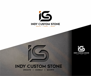 Logo Design by alkaline for Indy Custom Stone  | Design: #36828281