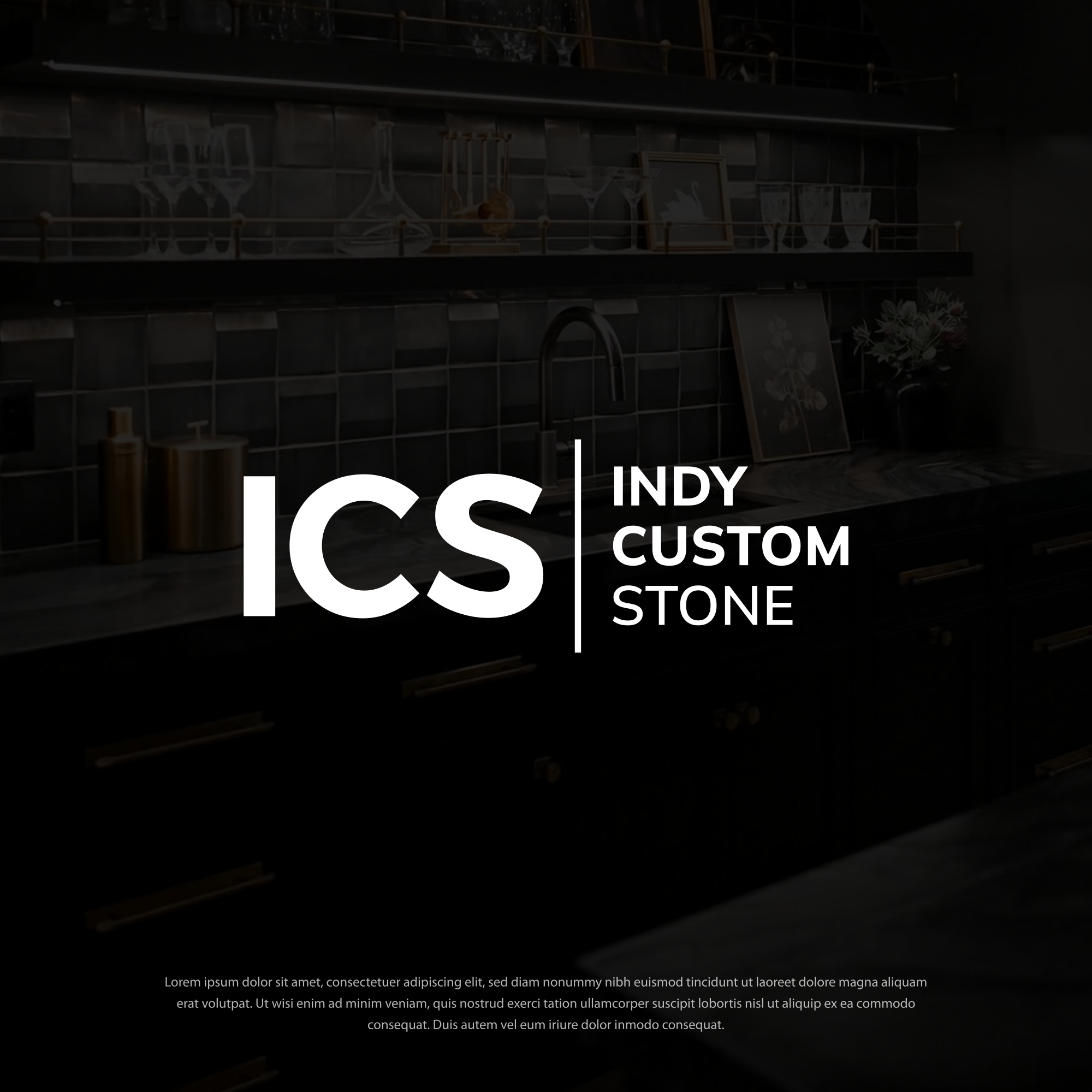 Logo Design by Dotlash for Indy Custom Stone  | Design #36860960