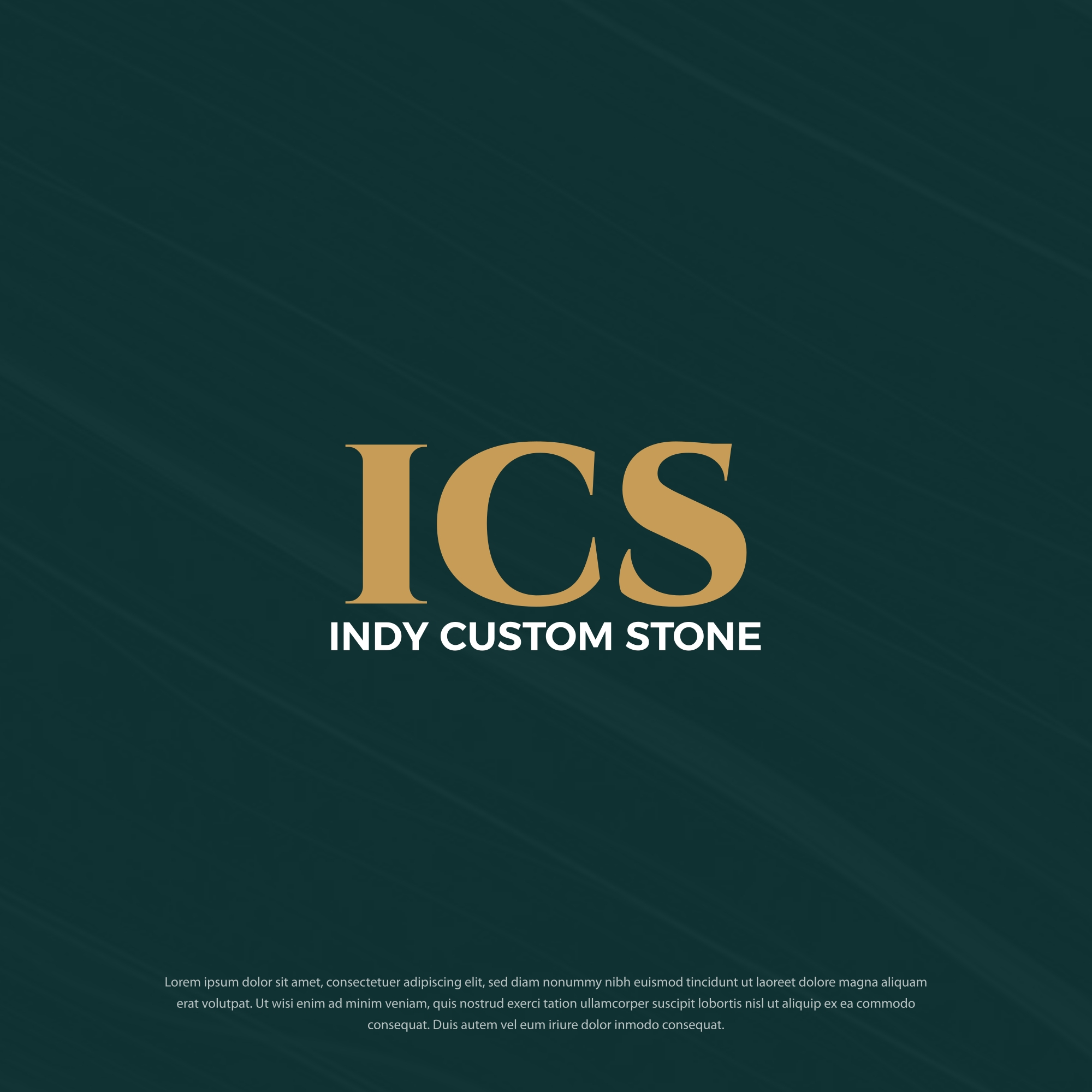 Logo Design by Dotlash for Indy Custom Stone  | Design #36862906