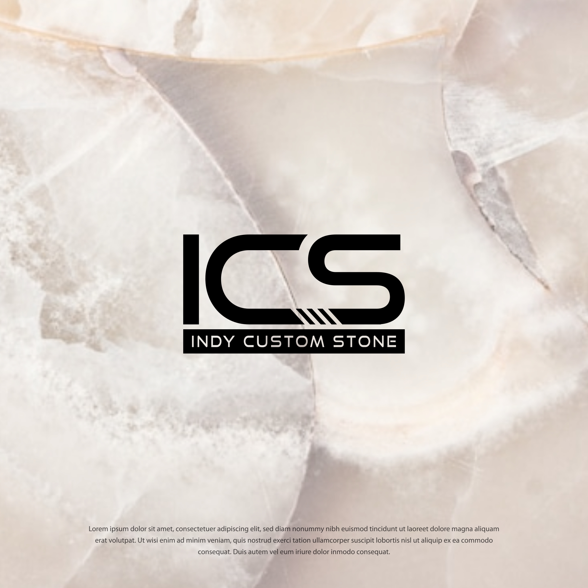 Logo Design by Dotlash for Indy Custom Stone  | Design #36862909