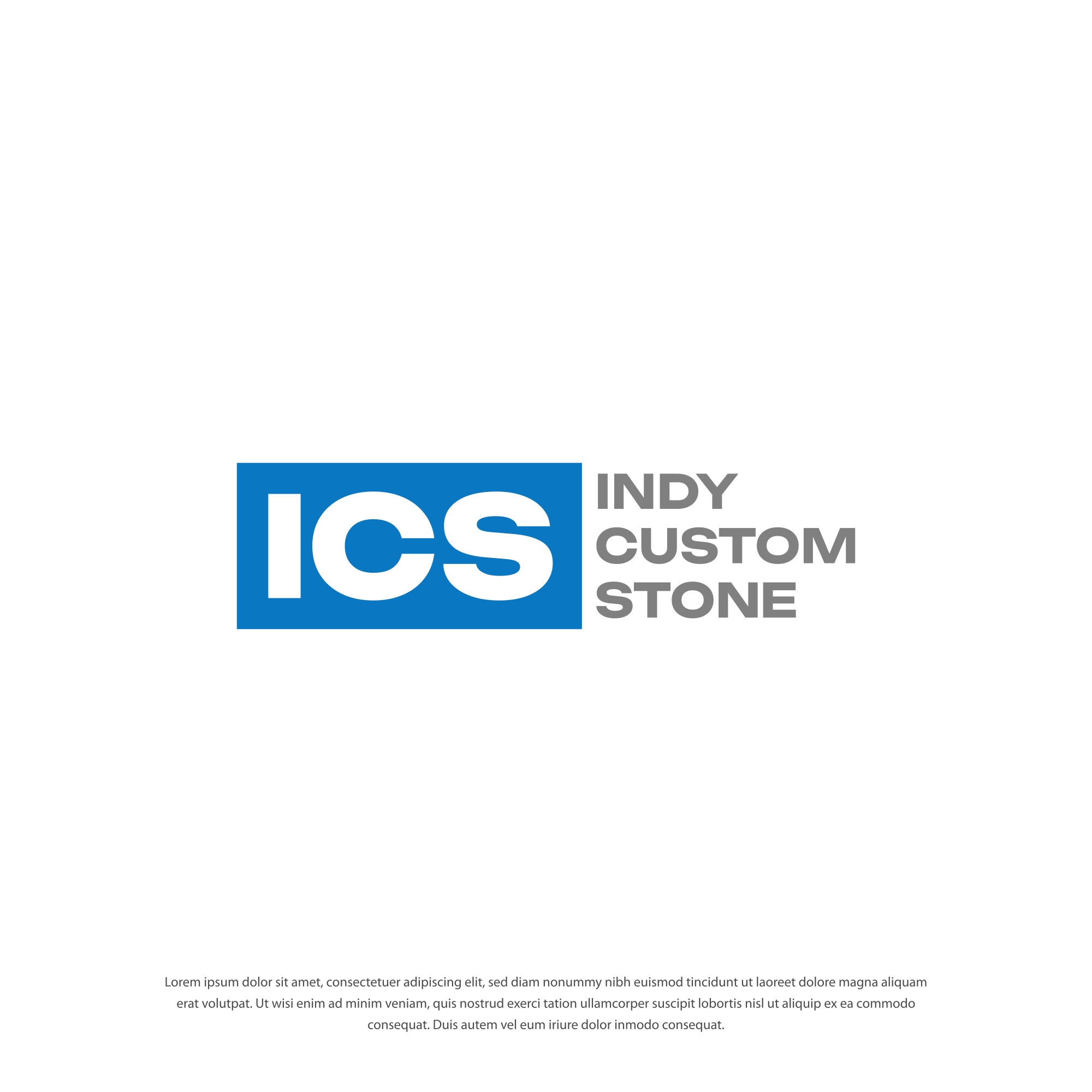 Logo Design by Dotlash for Indy Custom Stone  | Design #36862910