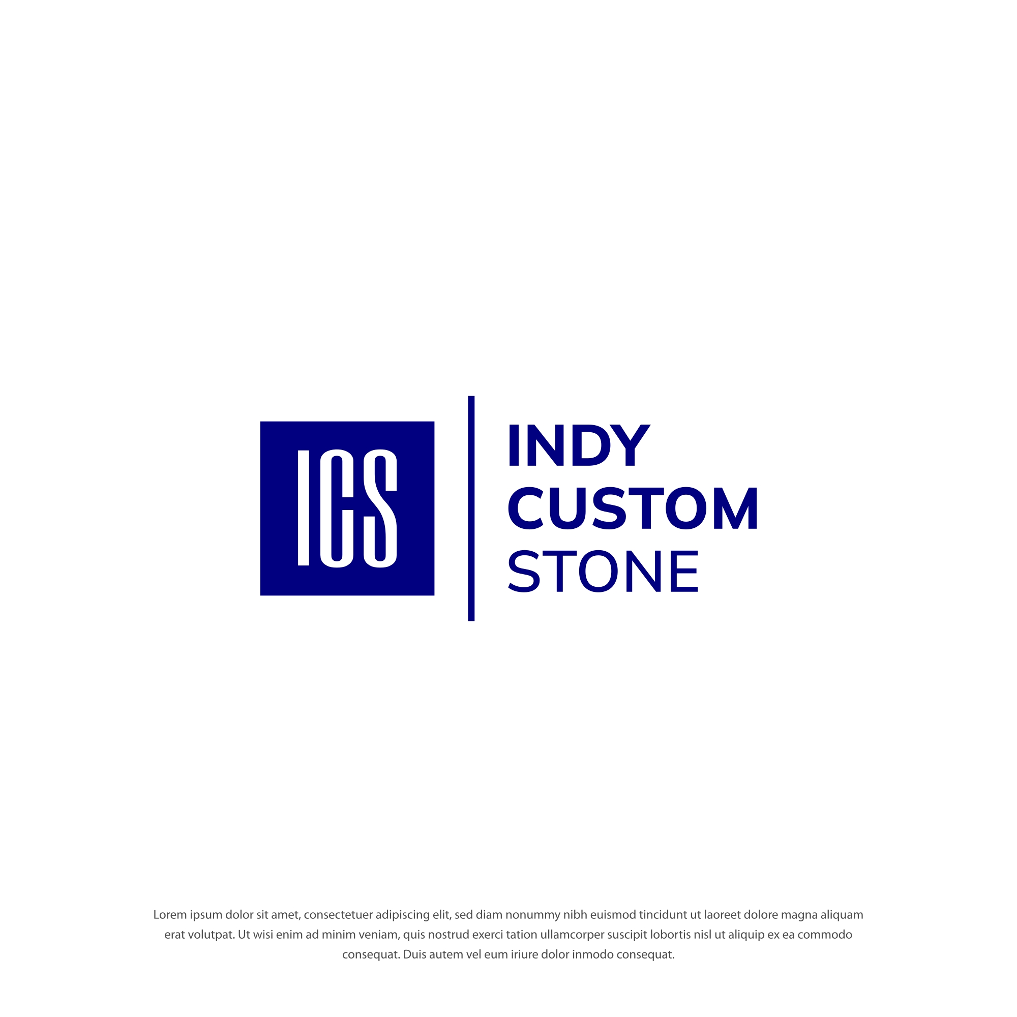 Logo Design by Dotlash for Indy Custom Stone  | Design #36862916