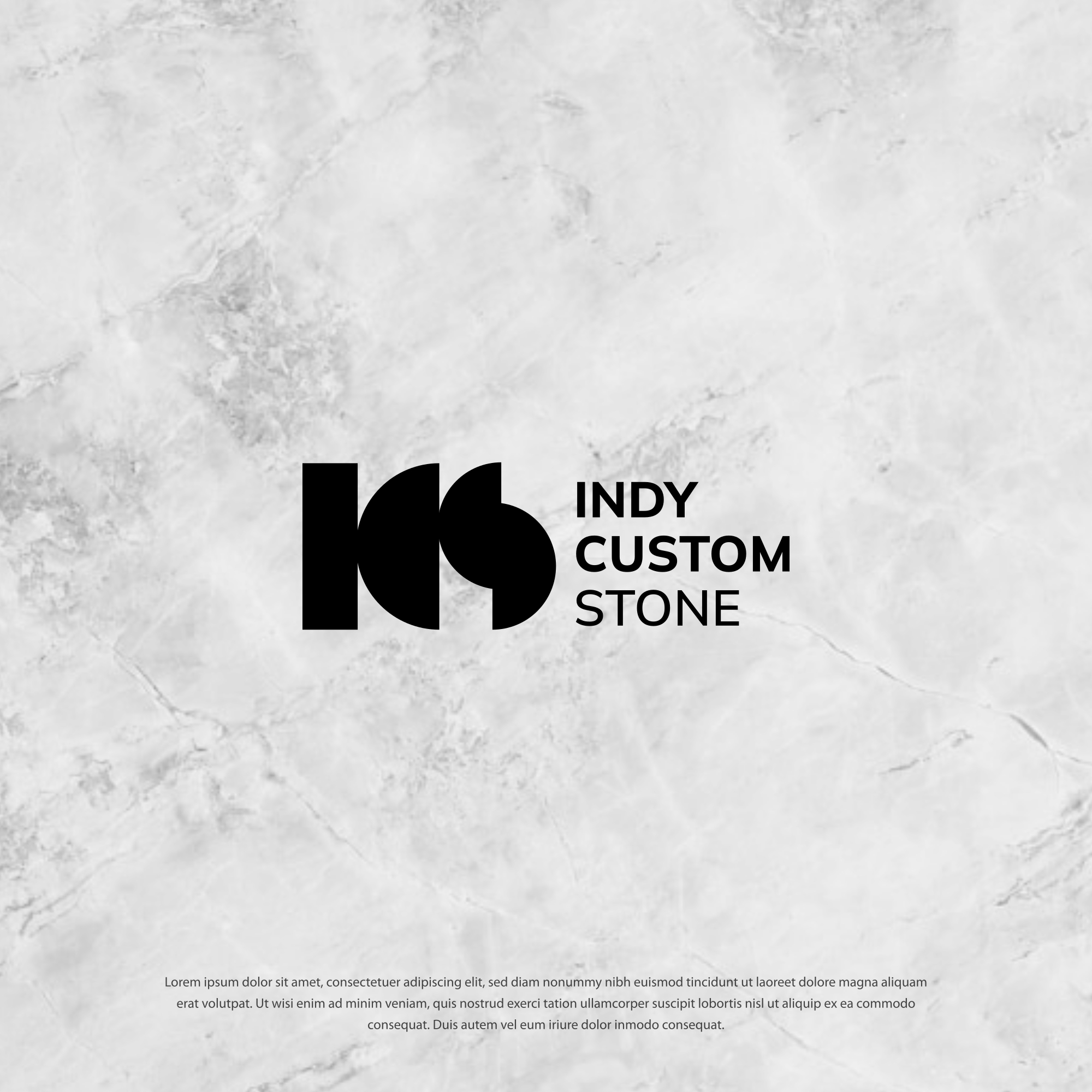 Logo Design by Dotlash for Indy Custom Stone  | Design #36862918