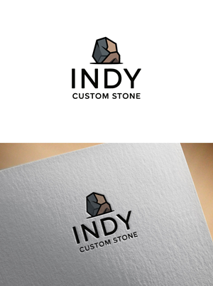 Logo Design by KING JM for Indy Custom Stone  | Design: #36830466