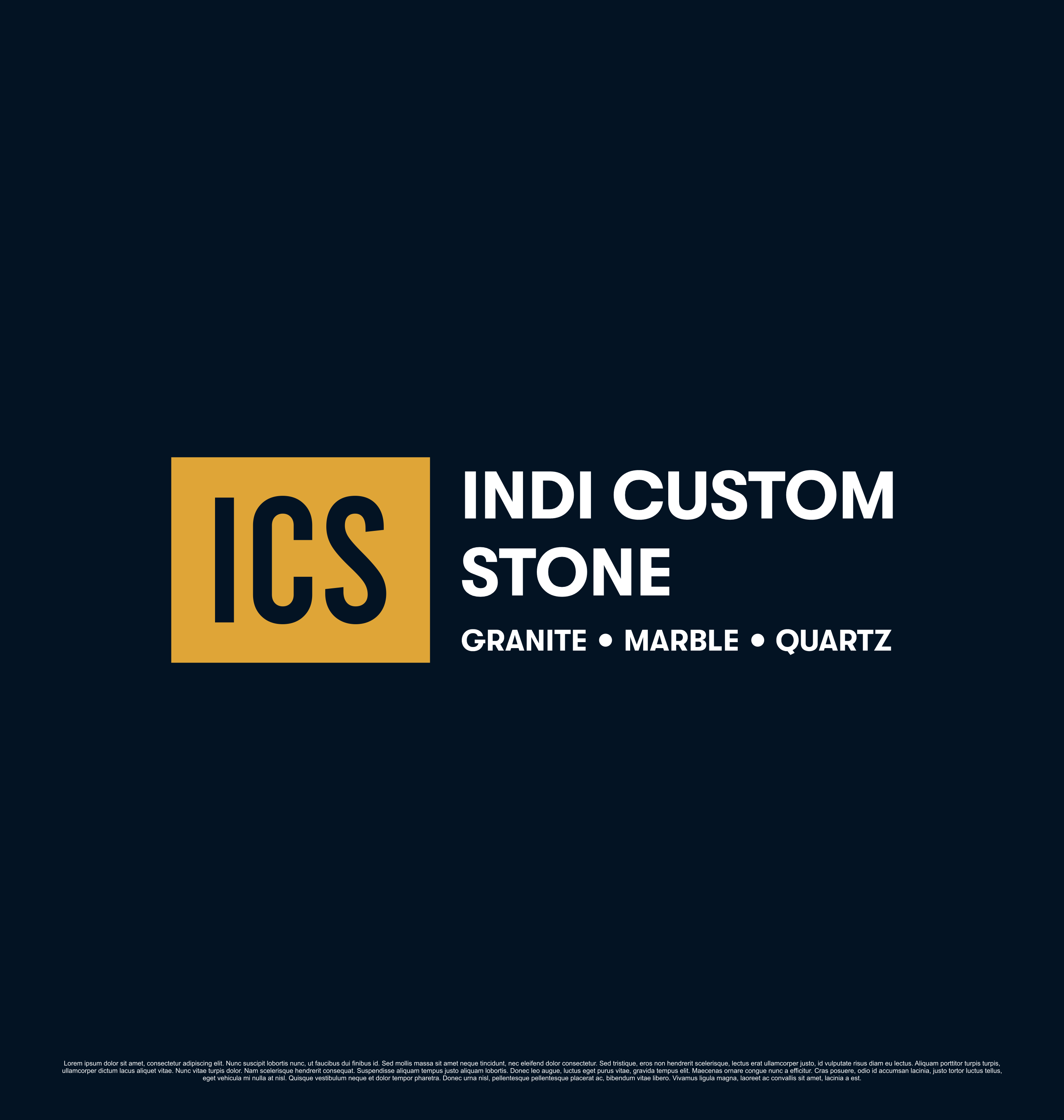 Logo Design by saesean for Indy Custom Stone  | Design #36825300