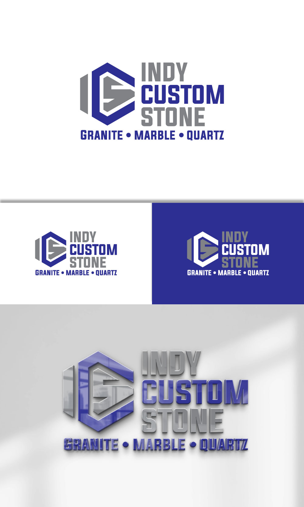 Logo Design by loveqis for Indy Custom Stone  | Design #36829189