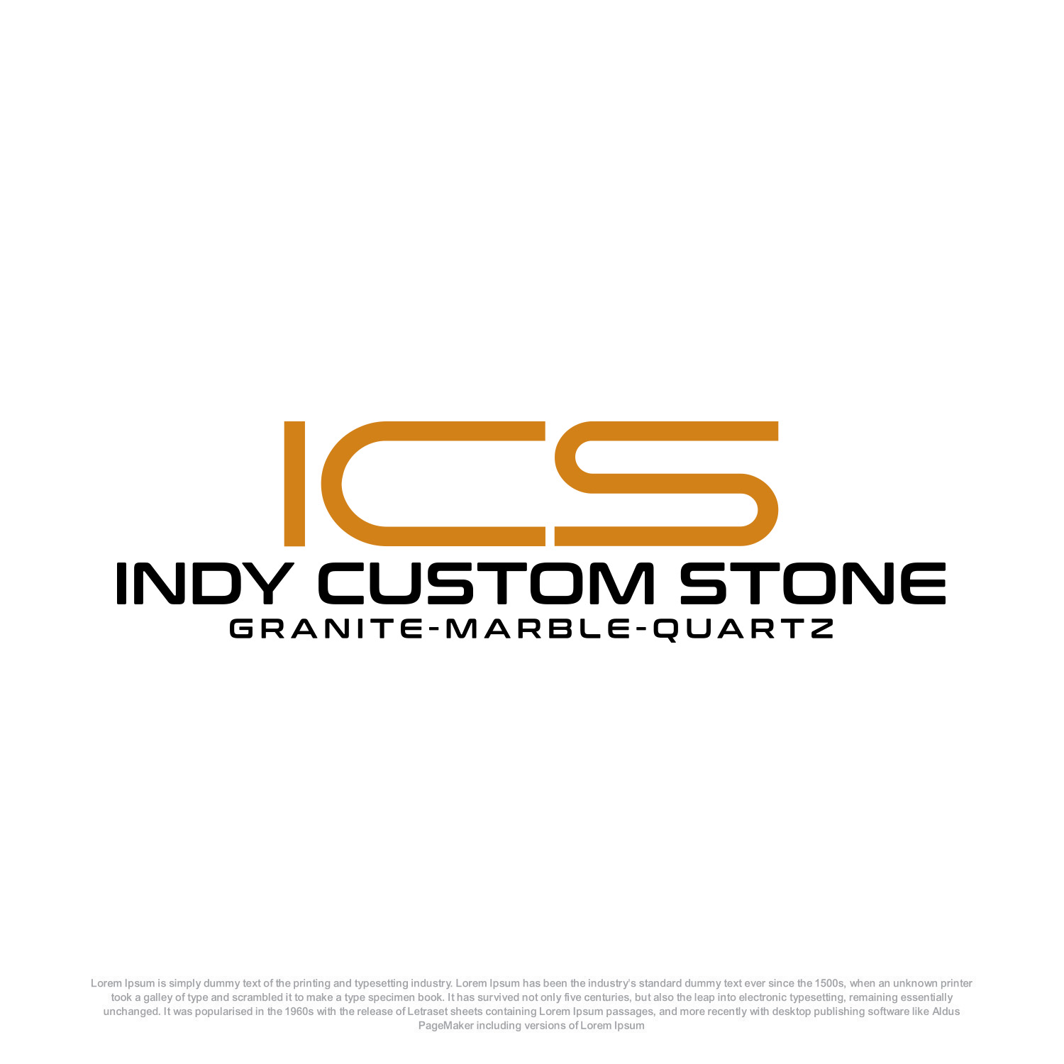 Logo Design by Ahsan Designs for Indy Custom Stone  | Design #36827824