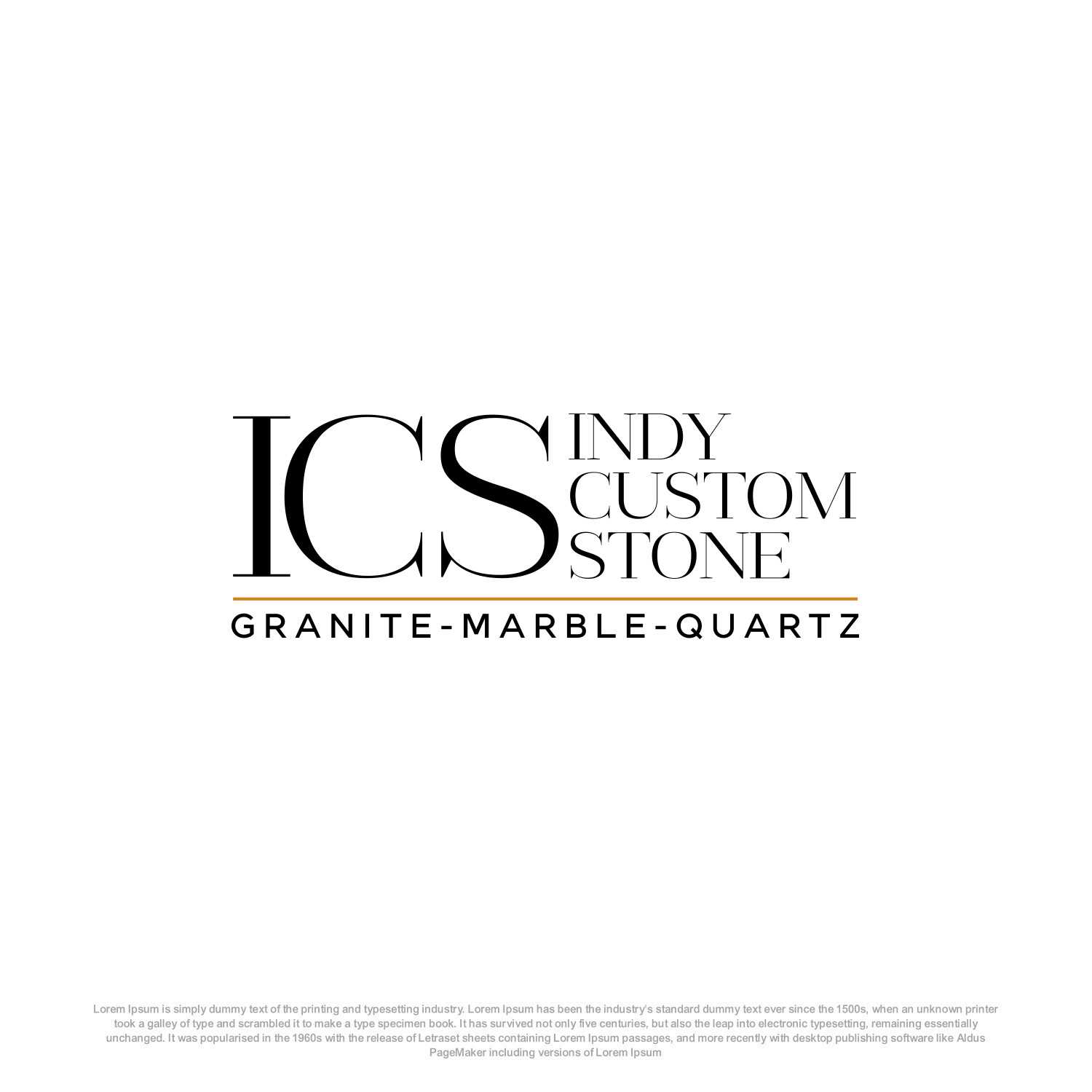 Logo Design by Ahsan Designs for Indy Custom Stone  | Design #36827825