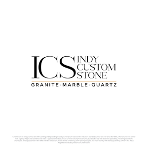 Logo Design by Ahsan Designs for Indy Custom Stone  | Design: #36827825