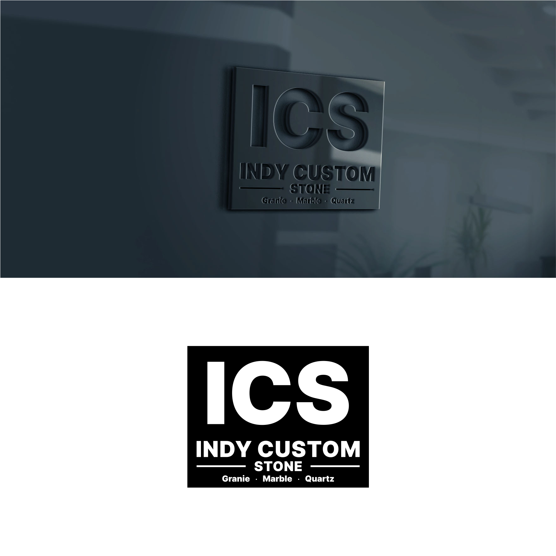 Logo Design by dodobakauu for Indy Custom Stone  | Design #36838544