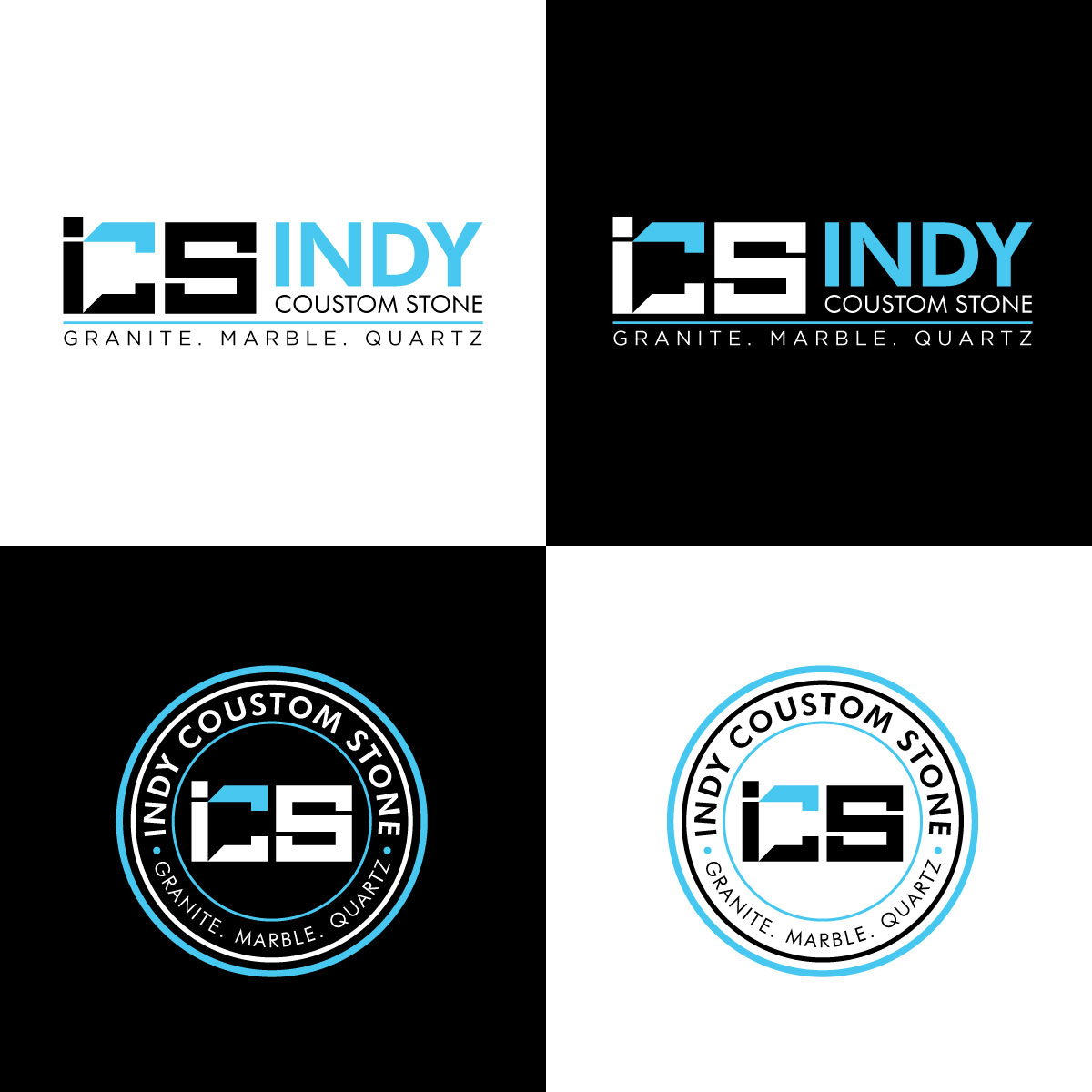 Logo Design by Alex Henry for Indy Custom Stone  | Design #36825144