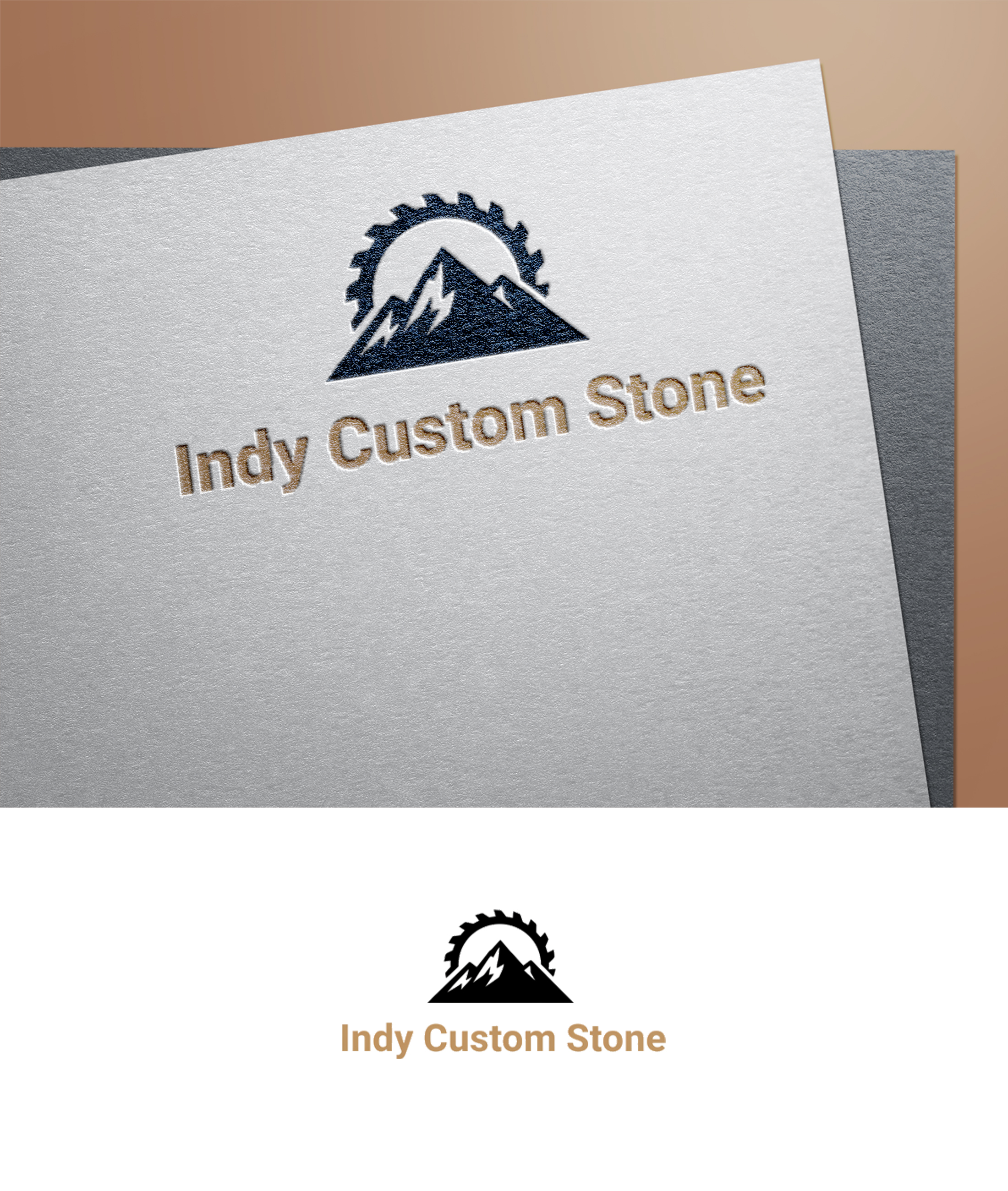 Logo Design by zoyario for Indy Custom Stone  | Design #36850971