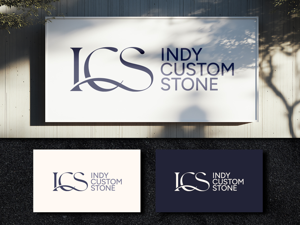 Logo Design by ArtSamurai for Indy Custom Stone  | Design #36828474