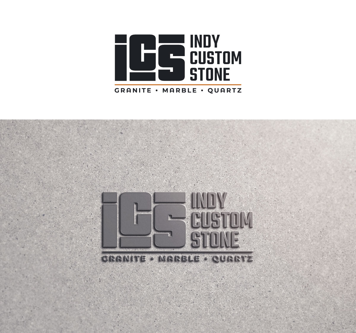 Logo Design by StalkerV for Indy Custom Stone  | Design #36858811