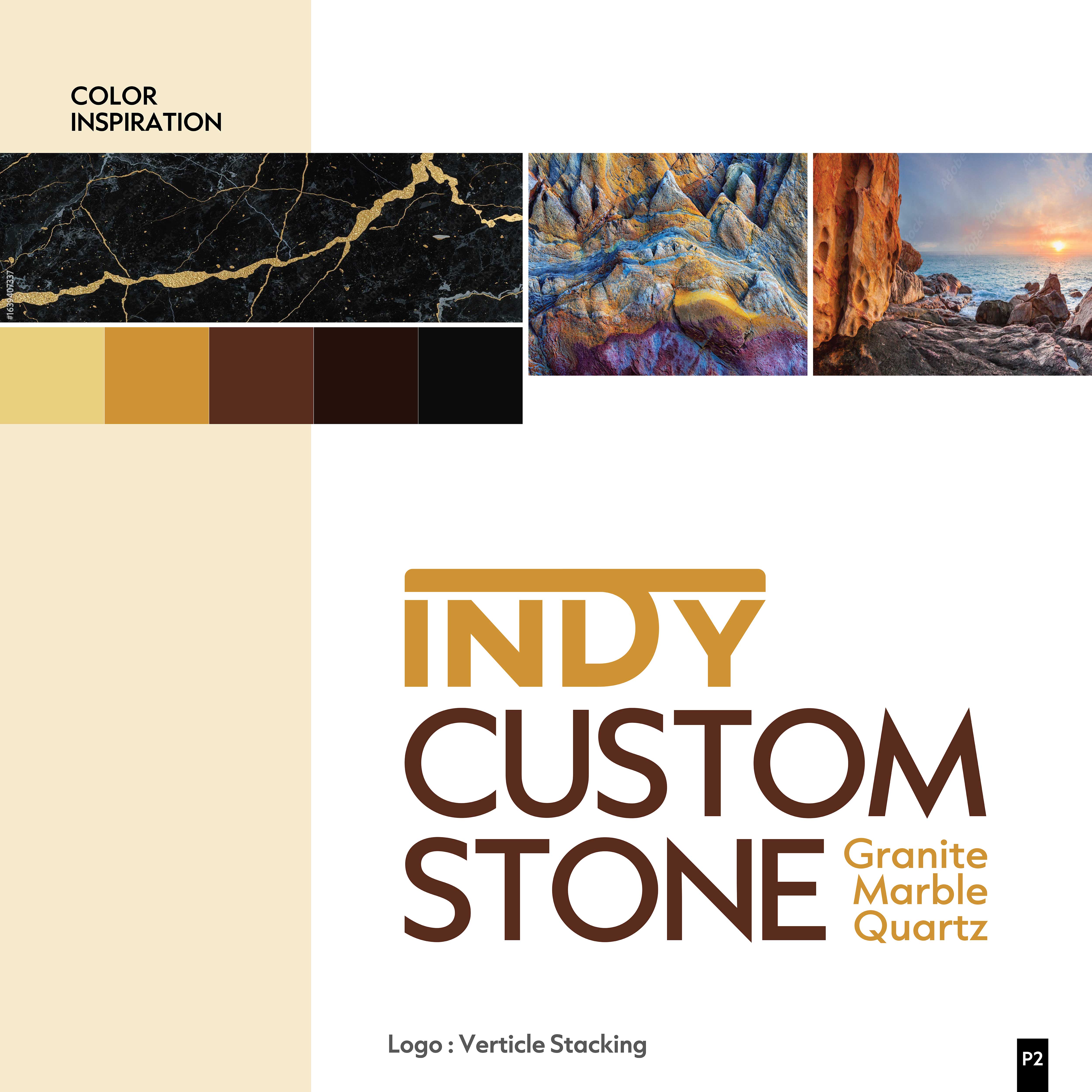 Logo Design by creativedesigner6 for Indy Custom Stone  | Design #36833111