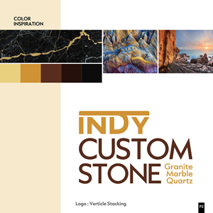 Logo Design by creativedesigner6 for Indy Custom Stone  | Design: #36833111