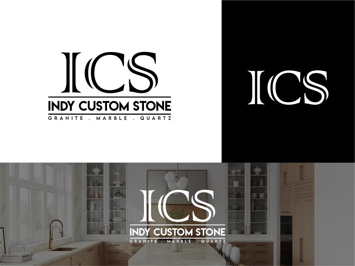 Logo Design by Owltive for Indy Custom Stone  | Design #36825152