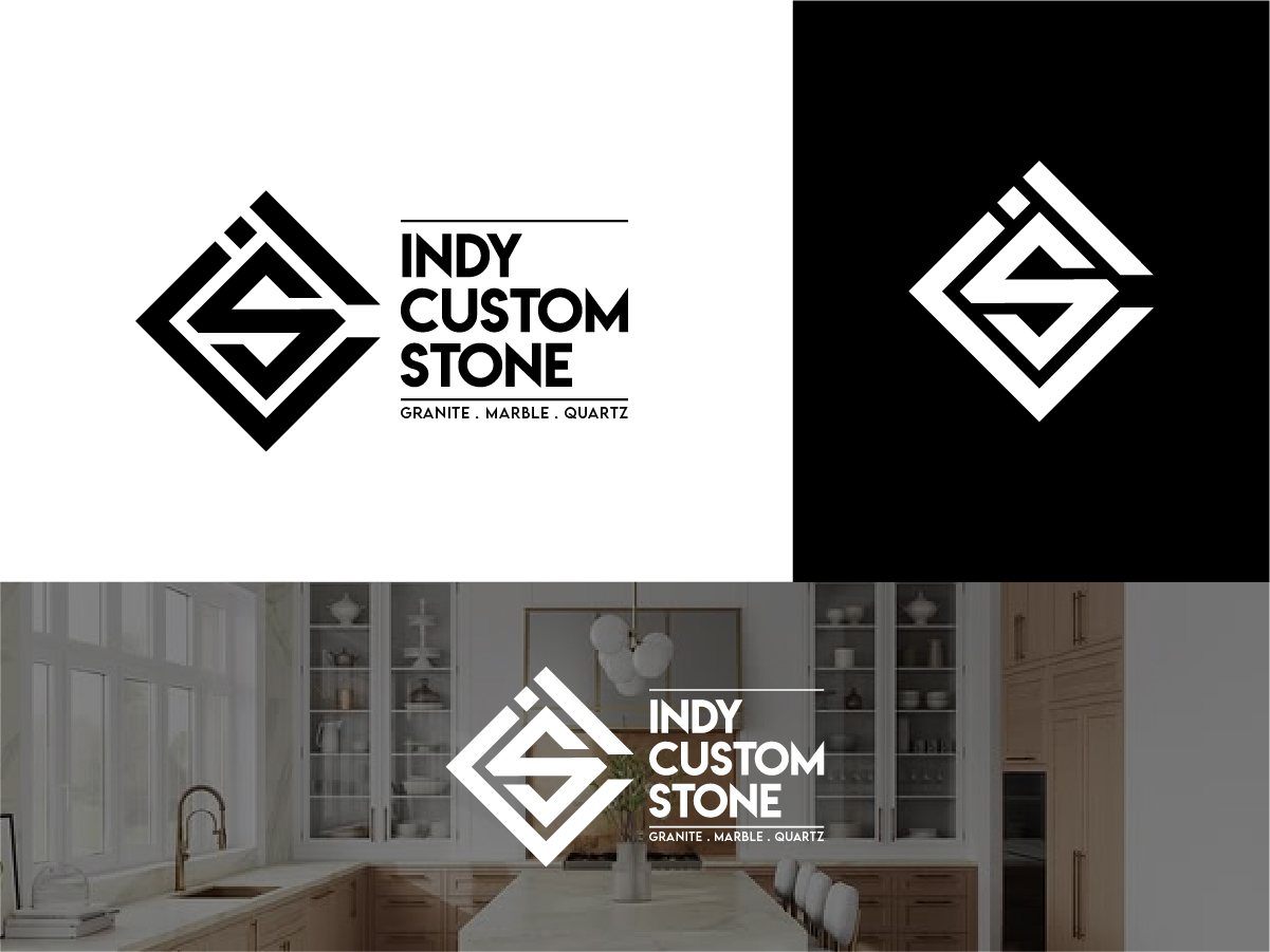 Diseño de Logo por Owltive para Indy Custom Stone  | Diseño #36825153