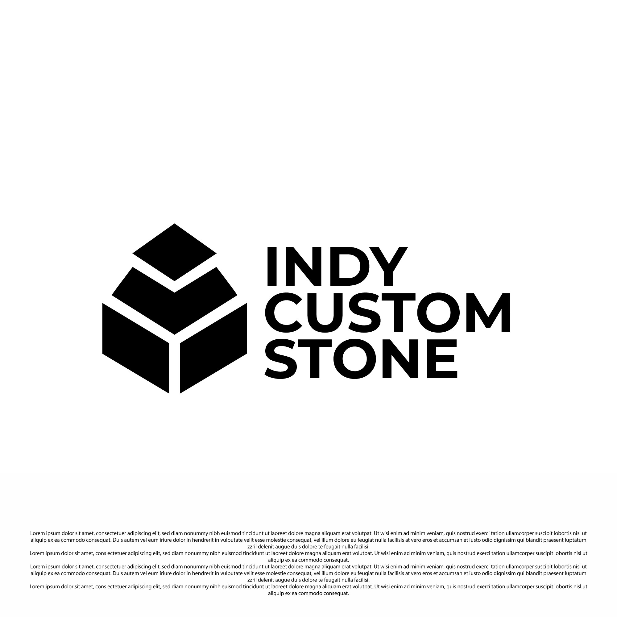 Diseño de Logo por UAD DESIGNS para Indy Custom Stone  | Diseño #36833100