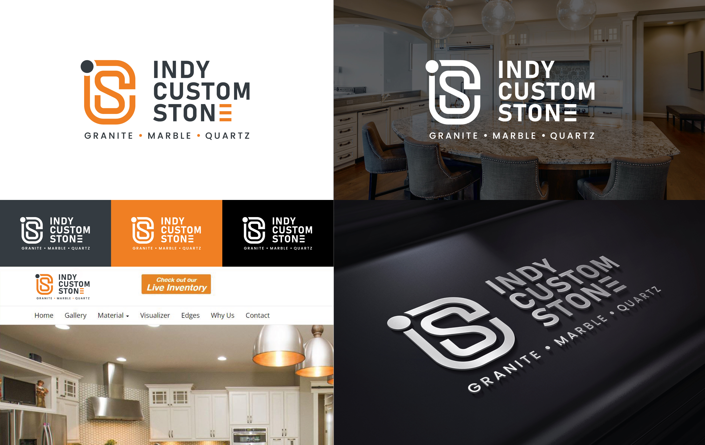 Diseño de Logo por DigitalHareesh (Creative Senior Graphic Designer) para Indy Custom Stone  | Diseño #36860261