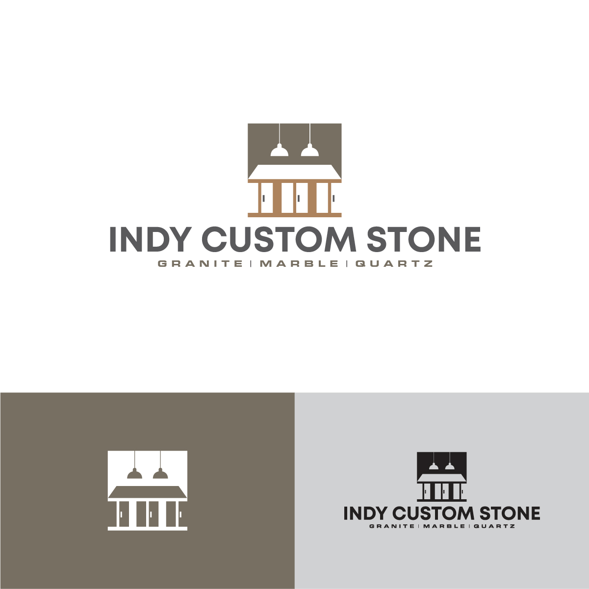 Logo Design by KajalRekha for Indy Custom Stone  | Design #36832131