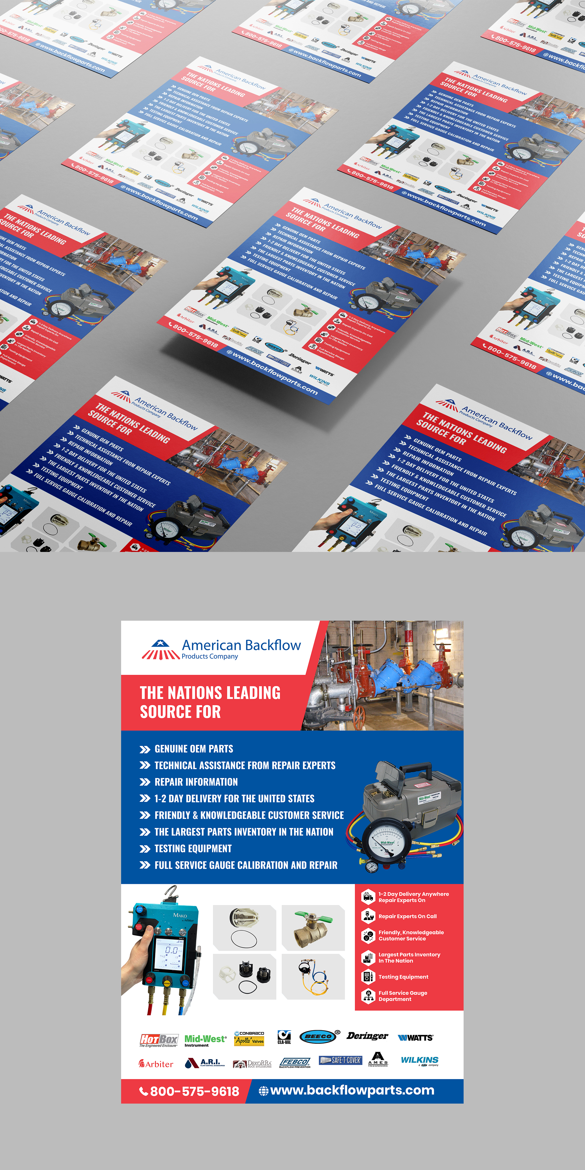 Flyer-Design von Design Motion für American Backflow Products Company | Design #36839777
