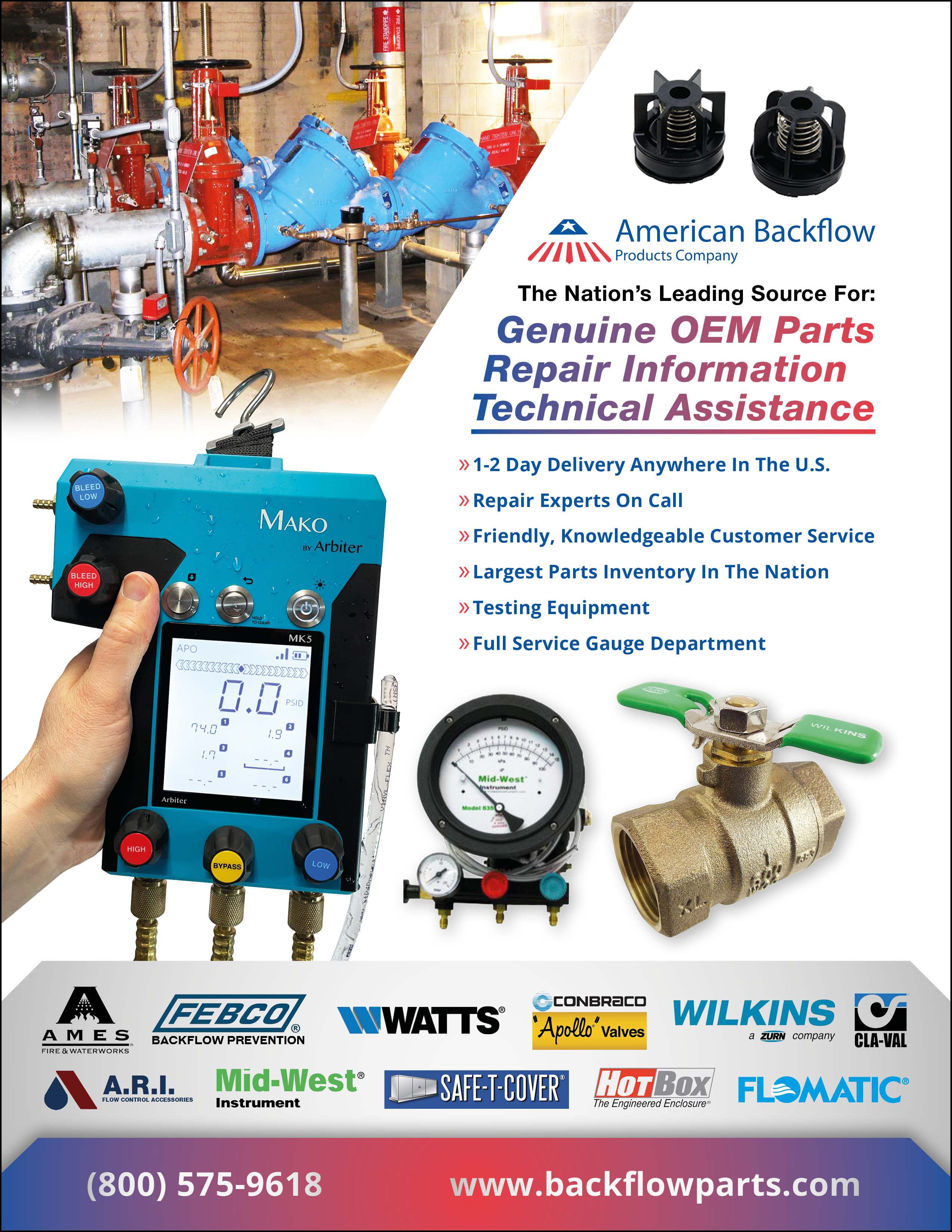 Flyer-Design von MarkoE für American Backflow Products Company | Design #36849287