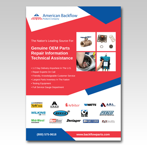 Flyer Design by YourLogoMaster for American Backflow Products Company | Design: #36832076