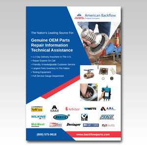 Flyer Design by YourLogoMaster for American Backflow Products Company | Design: #36832077