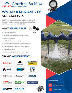Flyer Design by pb for American Backflow Products Company | Design: #36838473