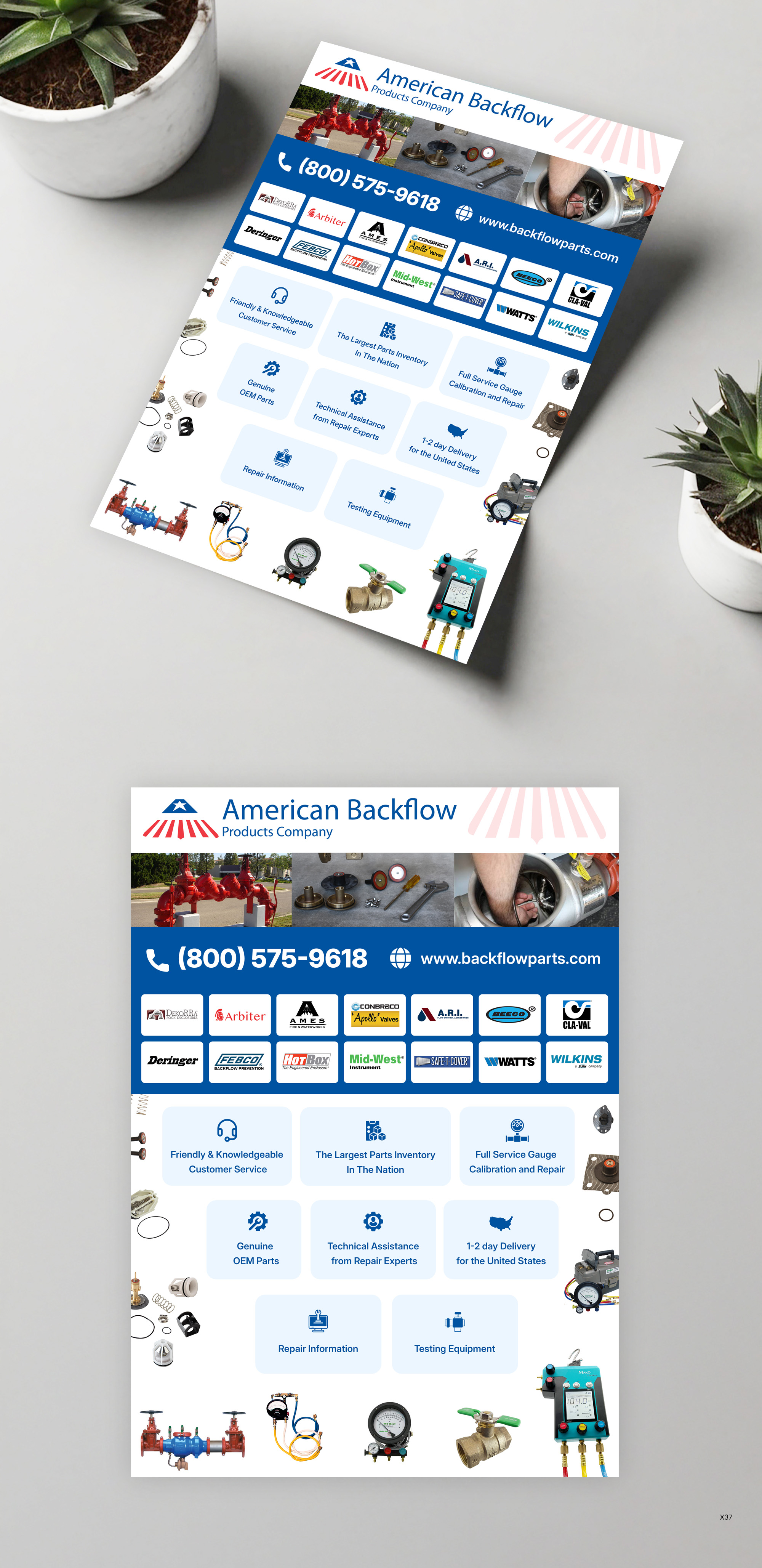 Flyer-Design von pb für American Backflow Products Company | Design #36838476