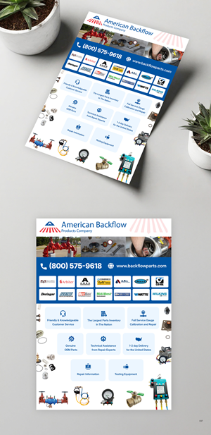 Flyer Design by pb for American Backflow Products Company | Design: #36838476