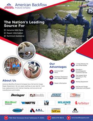 Flyer Design by pb for American Backflow Products Company | Design: #36838477