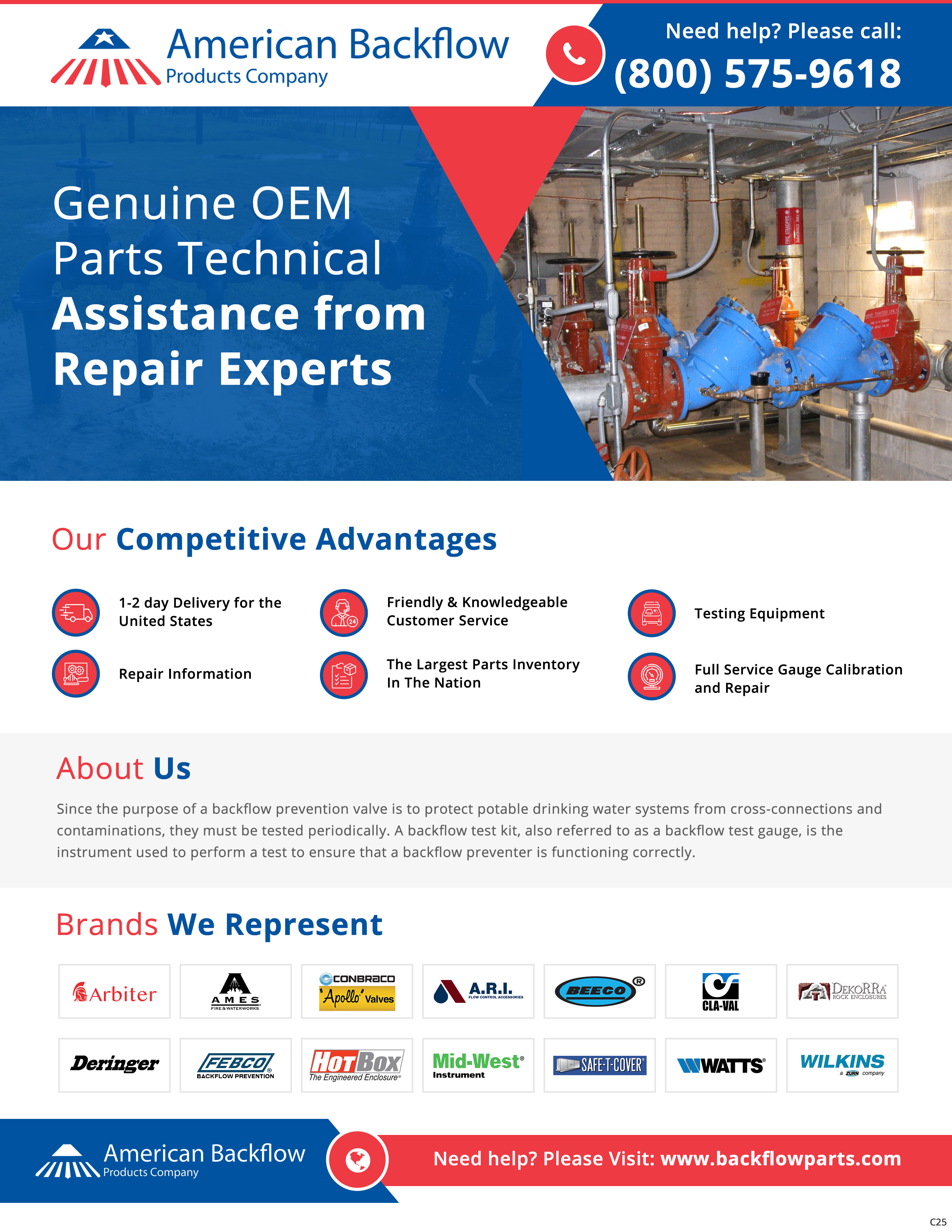 Flyer Design by pb for American Backflow Products Company | Design #36838478