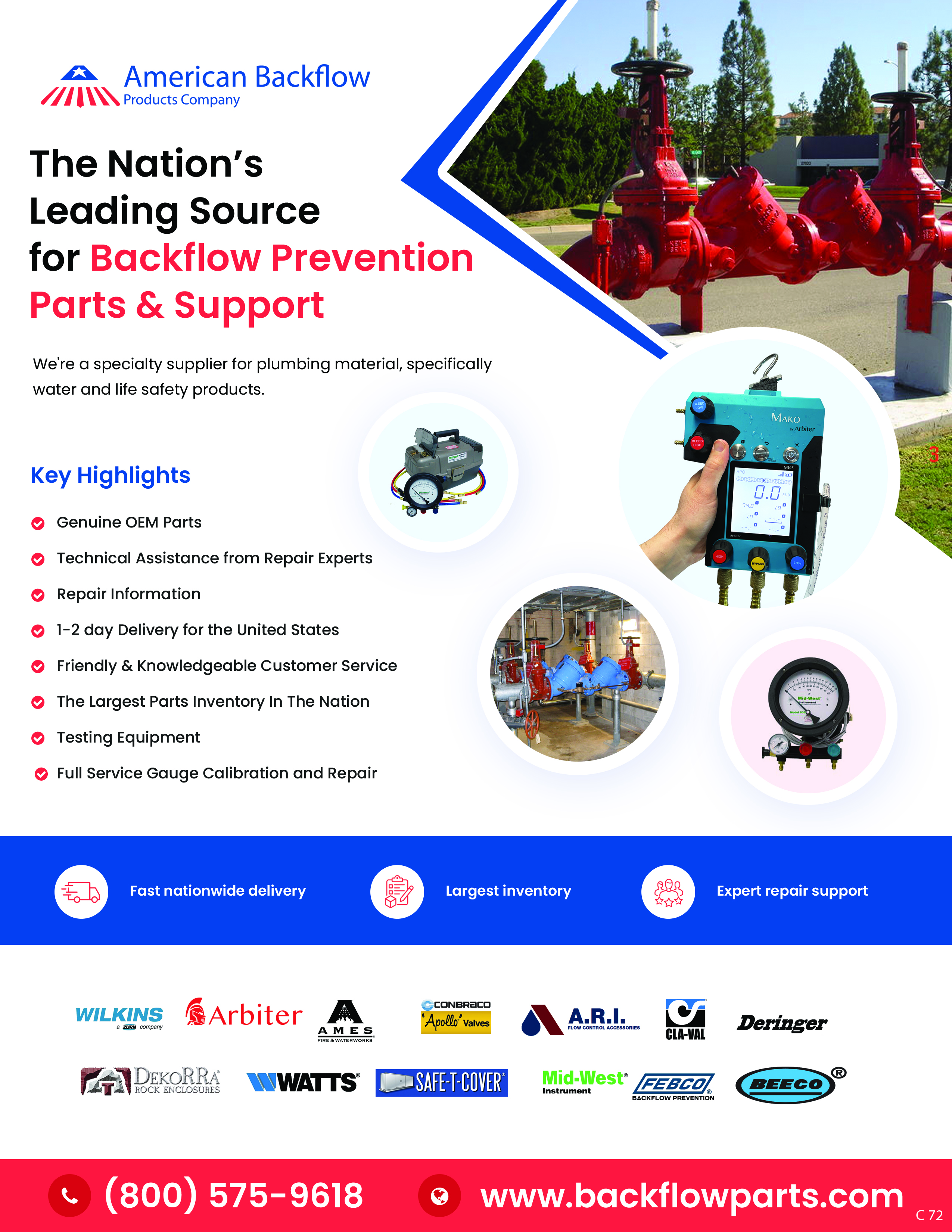 Flyer Design by pb for American Backflow Products Company | Design #36838480