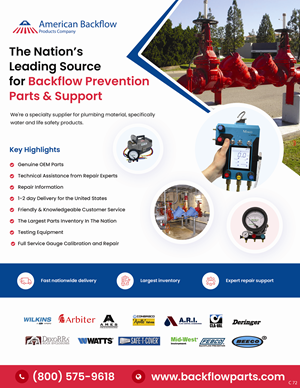 Flyer Design by pb for American Backflow Products Company | Design: #36838480