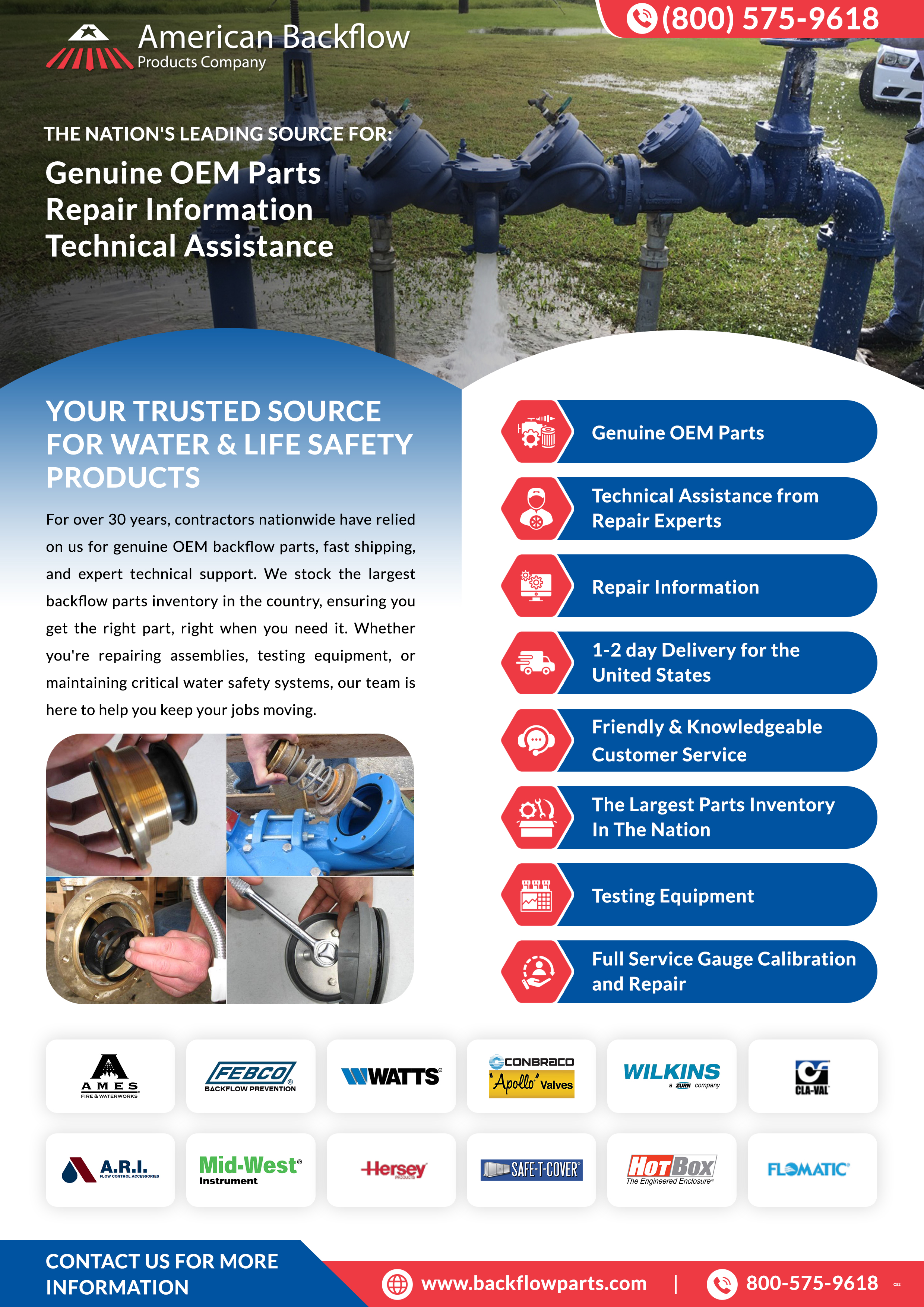 Flyer Design by pb for American Backflow Products Company | Design #36838481