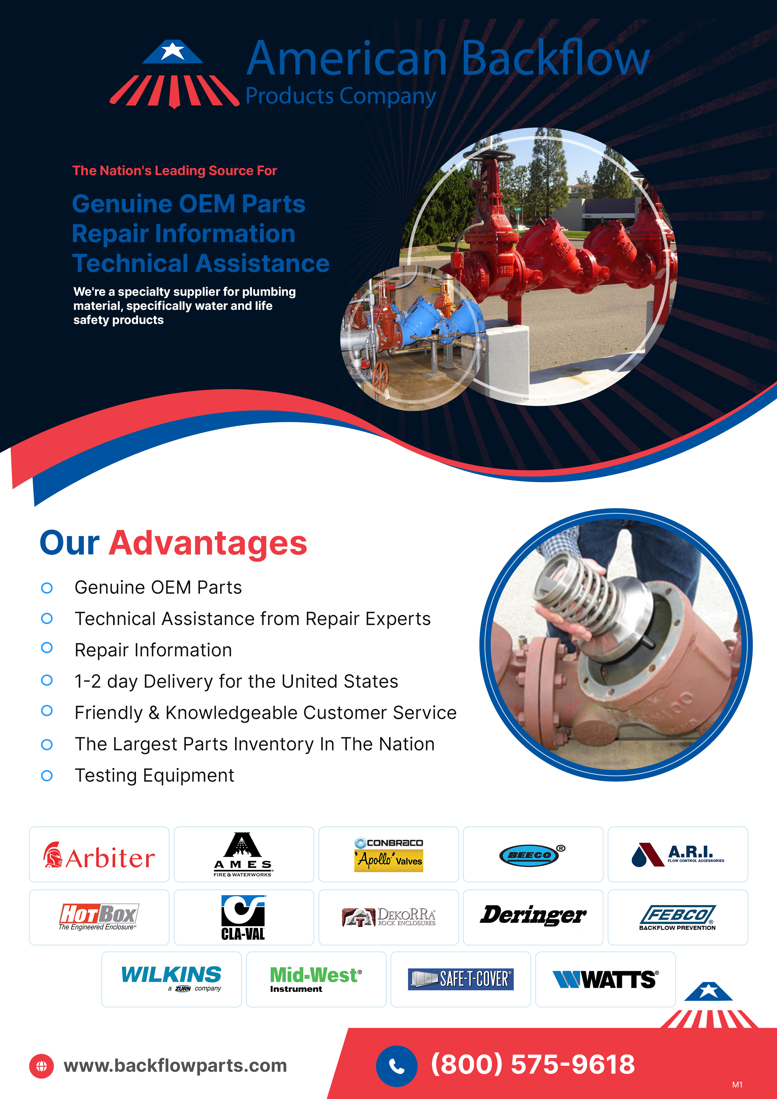 Flyer Design by pb for American Backflow Products Company | Design #36841562