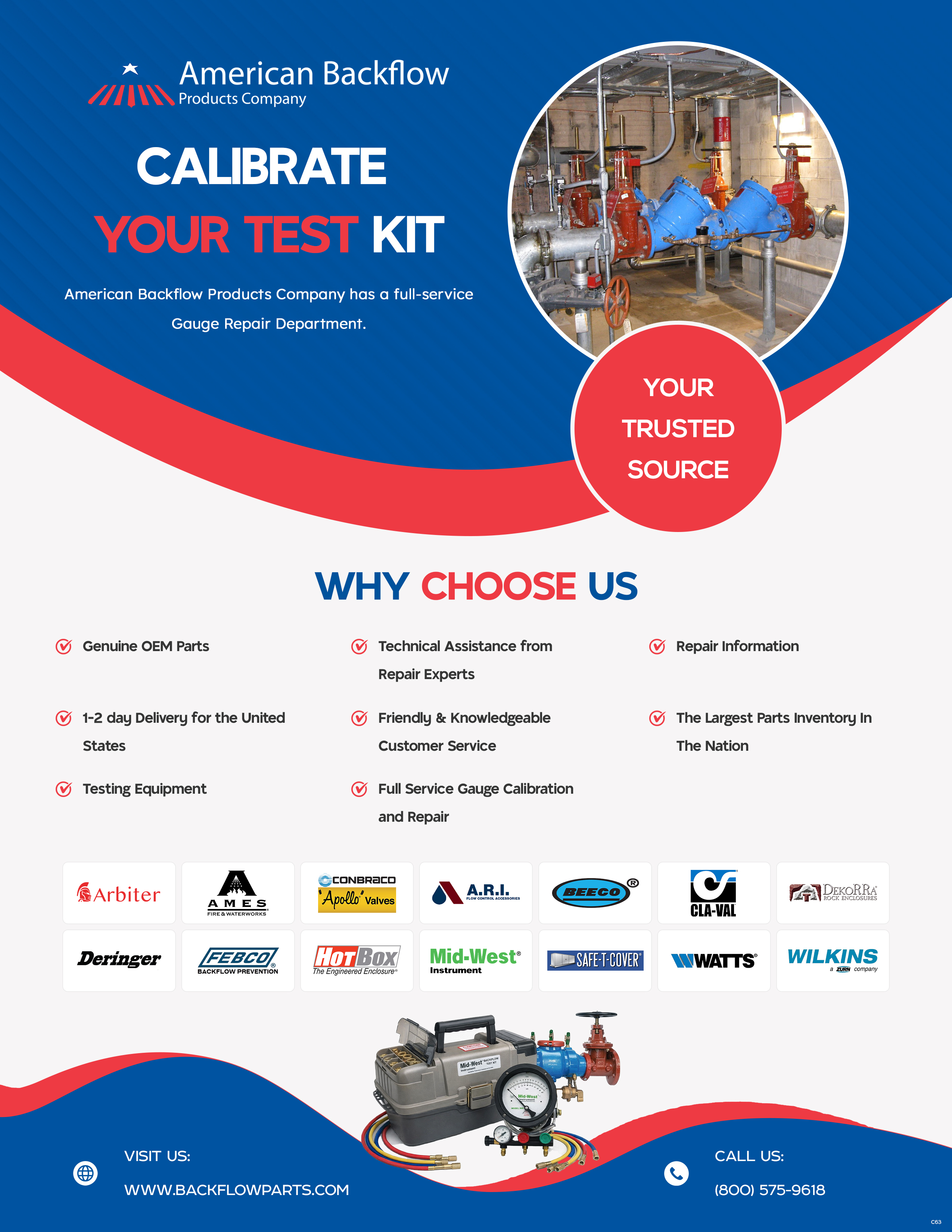 Flyer Design by pb for American Backflow Products Company | Design #36841563