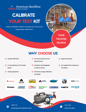 Flyer Design by pb for American Backflow Products Company | Design: #36841563