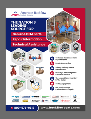 Flyer Design by debdesign for American Backflow Products Company | Design: #36828897
