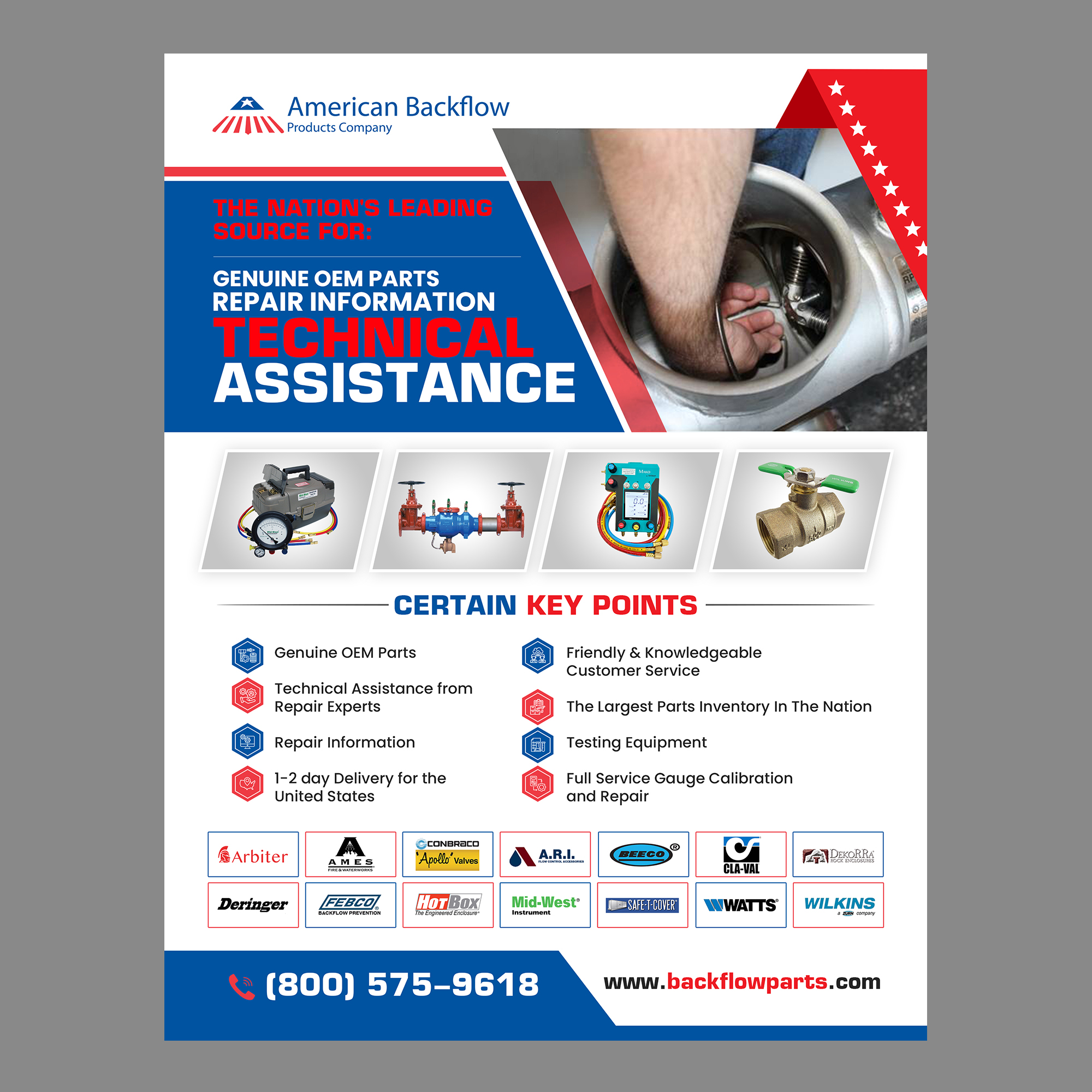Diseño de Flyer por debdesign para American Backflow Products Company | Diseño #36829046