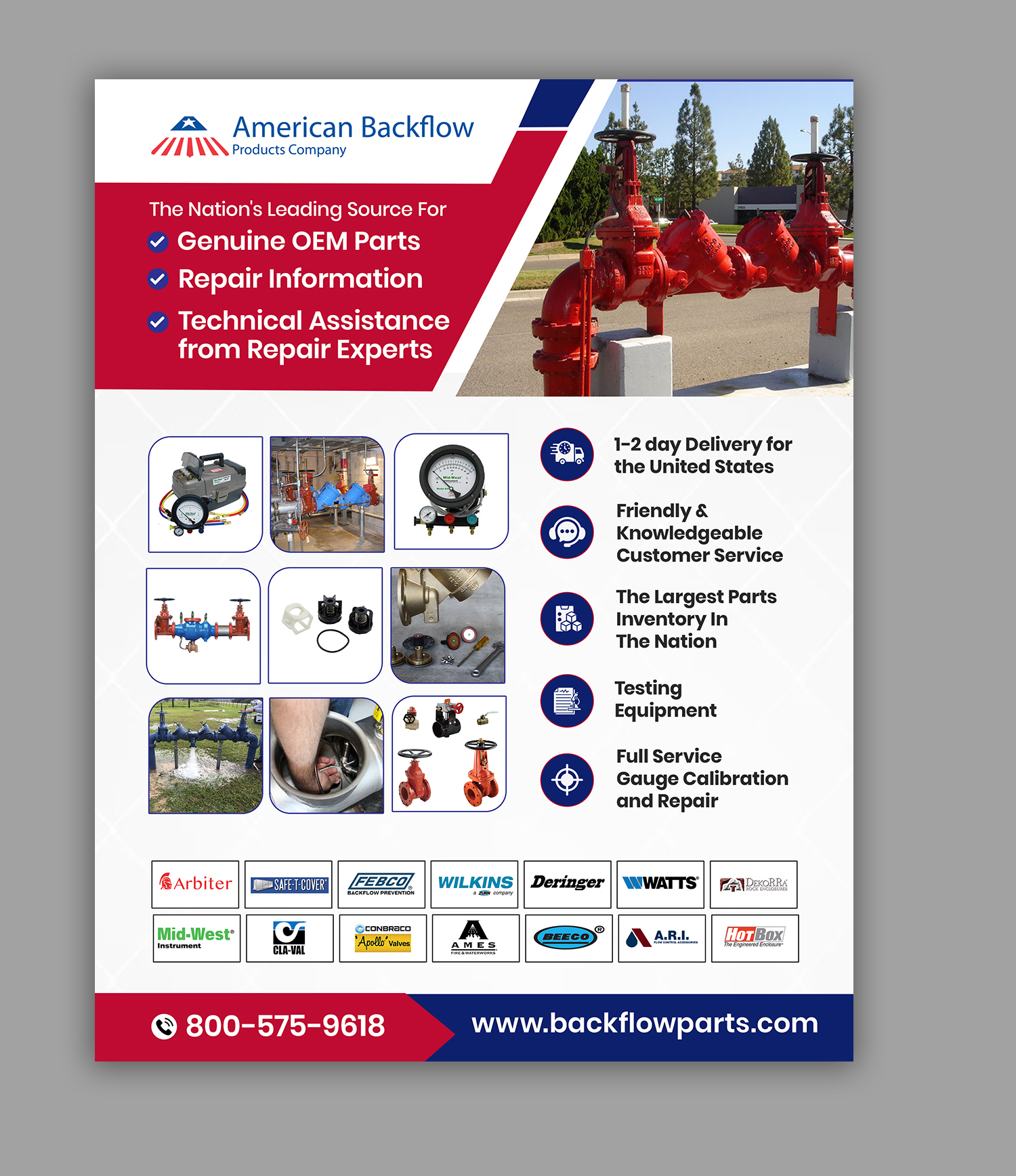 Diseño de Flyer por debdesign para American Backflow Products Company | Diseño #36829562