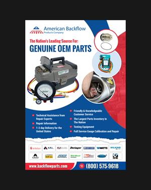 Flyer Design by Creations Box 2015 for American Backflow Products Company | Design: #36828919
